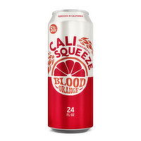 Cali Squeeze Beer, Blood Orange - 12 Ounce